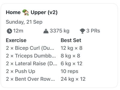 Morning Weight Training | Home 🏡 Upper