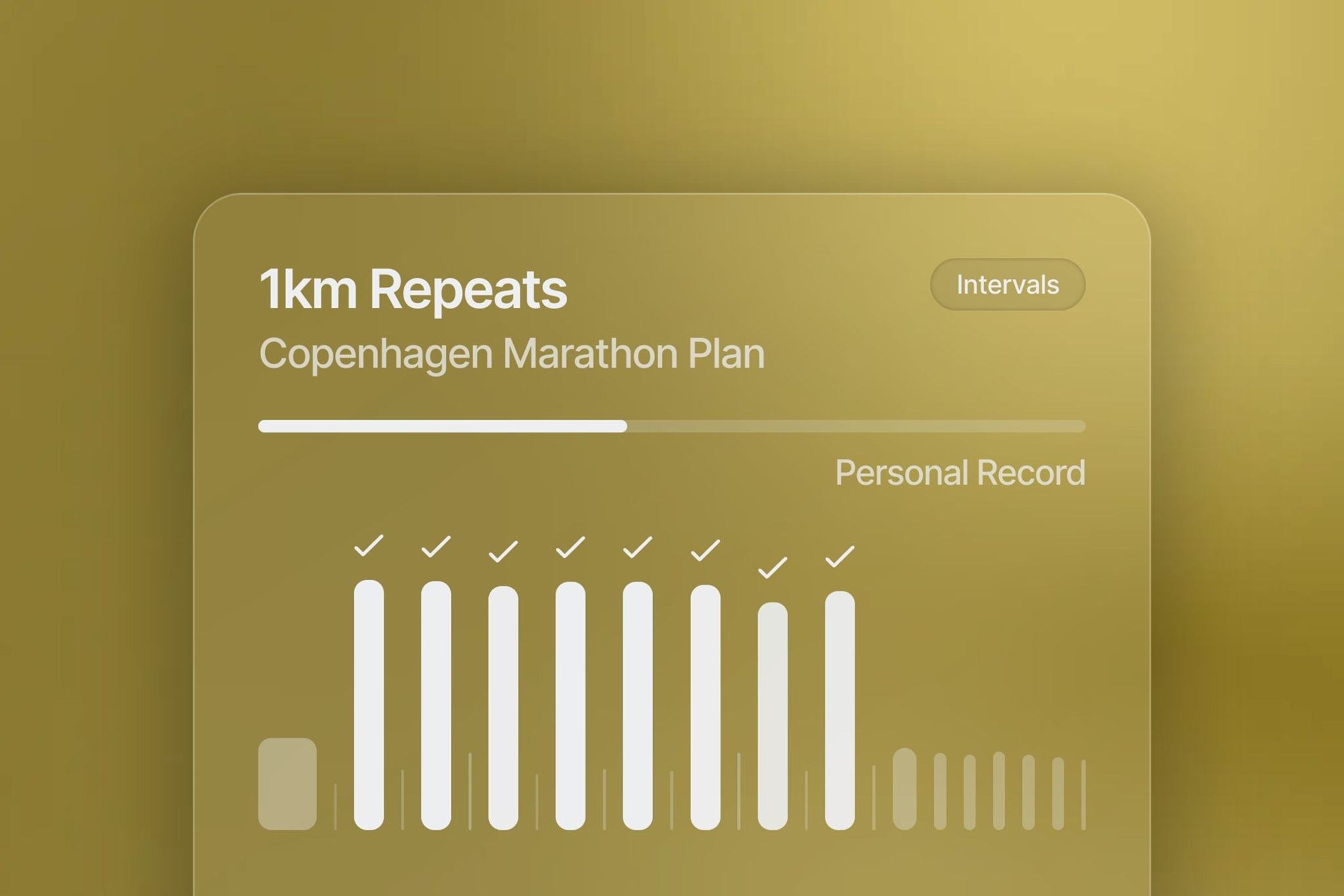 Morning Run | Intervals | 1K Repeats | 8 x 1K with 90s rest