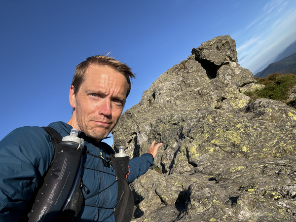 Me at a mountain in Germany - taken during running